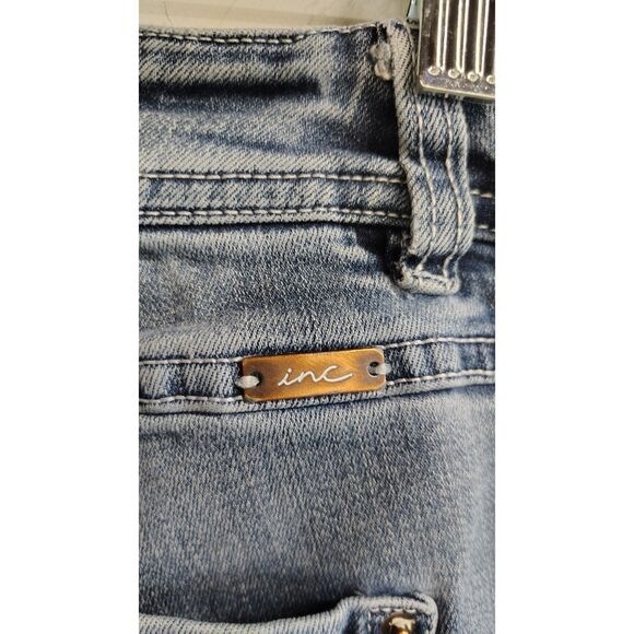 inc Women's Size 12 Dark Wash Skinny Leg Curvy Fit Jeans - Picture 7 of 10